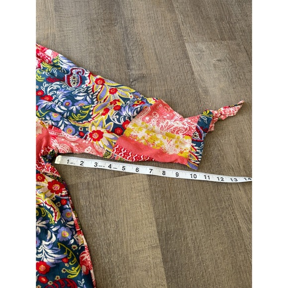 Jones New York Womens Size 2X Multicolor Patchwork Long Sleeves Tunic Blouse Top - Picture 7 of 12